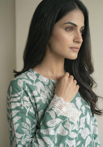 Nayra Bell Sleeves Short Kurti – Kalyanja